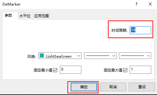MT4上添加DEM指标的方法